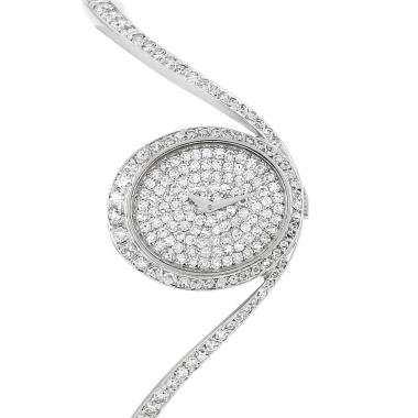 Reloj Chopard Vintage de oro blanco y diamantes Circa 1990