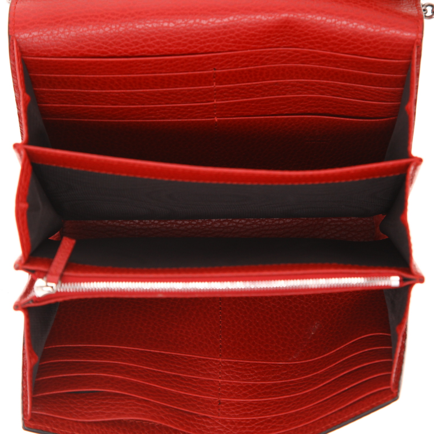 Gucci  Dionysus shoulder bag  in red leather - Detail D3