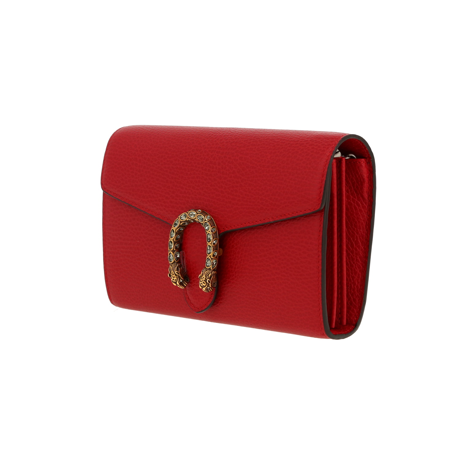 Gucci  Dionysus shoulder bag  in red leather - Detail D9