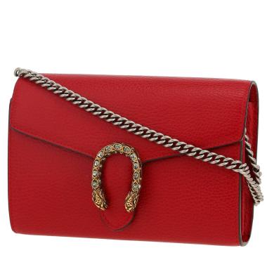 Gucci  Dionysus shoulder bag  in red leather