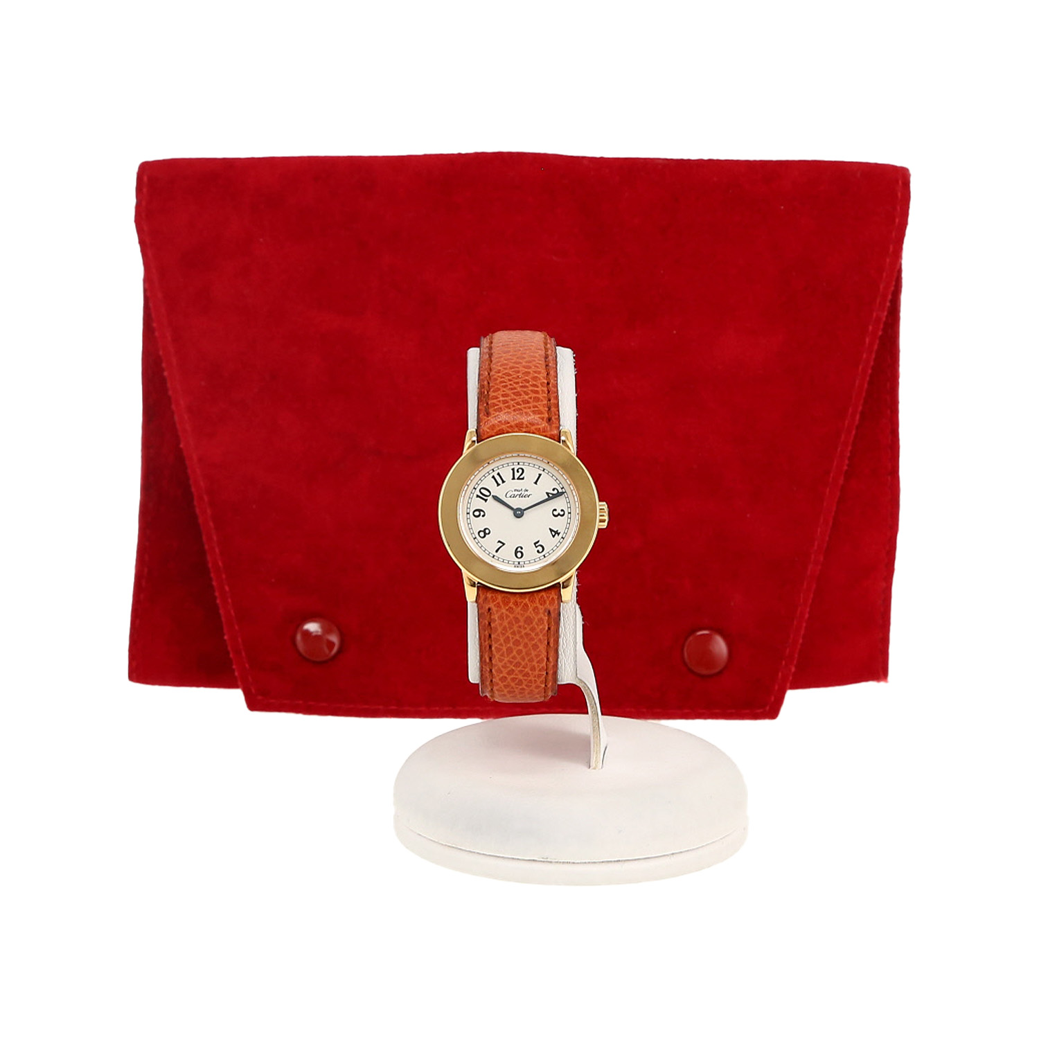 Reloj Cartier Must II (wtc) de plata dorada Ref: Cartier - 1801  Circa 1990