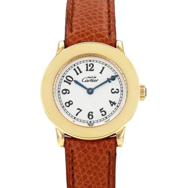 Montre Cartier Must II (wtc) en vermeil Ref: Cartier - 1801  Vers 1990