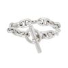 Bracciale Hermès Chaîne d'Ancre modello molto grande in argento - 00pp thumbnail