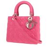 Sac à main Dior  Lady Dior en cuir cannage rose - 00pp thumbnail