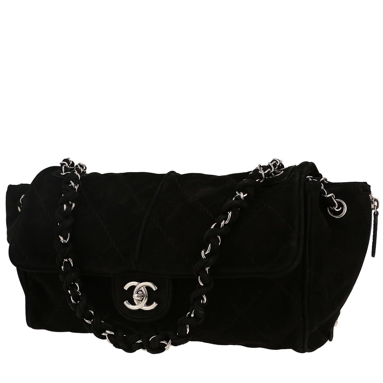 Sac à main Chanel   en Veau velours noir