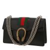 Sac porté épaule ou main Gucci  Dionysus en cuir noir et toile bicolore - 00pp thumbnail