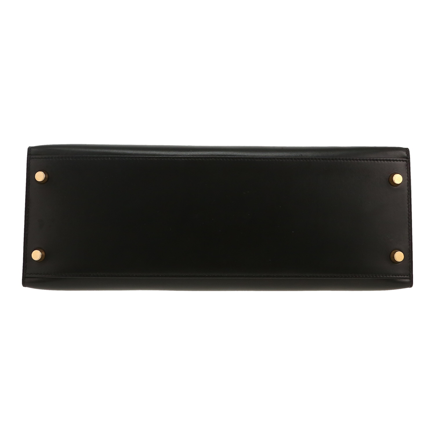 Hermès  Kelly 32 cm handbag  in black box leather - Detail D1