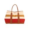 Hermès  Garden shopping bag  in beige, yellow, red and orange shading  canvas  and gold leather - 360 thumbnail