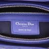 Sac à main Dior  Lady Dior en cuir cannage bleu - Detail D2 thumbnail