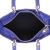 Sac à main Dior  Lady Dior en cuir cannage bleu - Detail D3 thumbnail