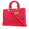 Borsa Dior  Lady Dior in pelle cannage rosa - 00pp thumbnail