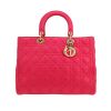 Borsa Dior  Lady Dior in pelle cannage rosa - 360 thumbnail