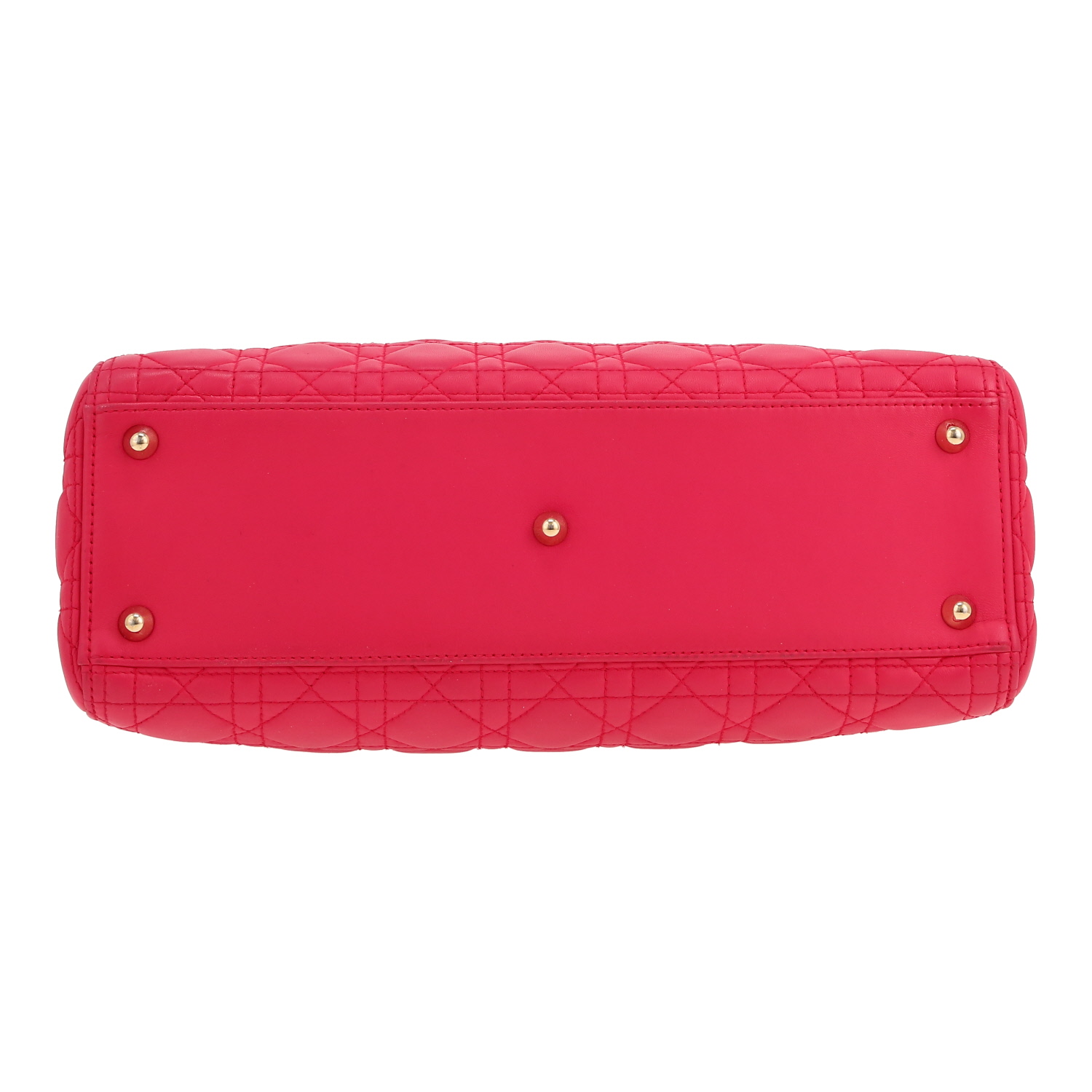 Borsa Dior  Lady Dior in pelle cannage rosa - Detail D1