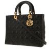 Sac à main Dior  Lady Dior en cuir cannage noir - 00pp thumbnail