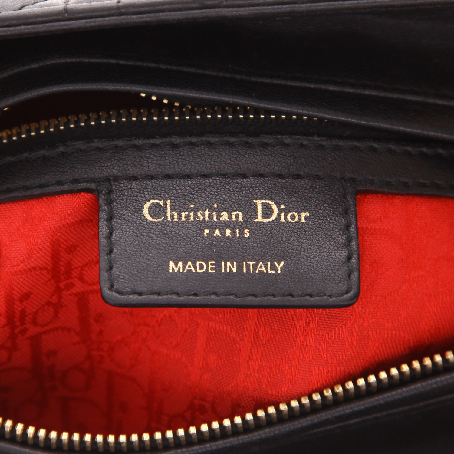 Borsa Dior  Lady Dior in pelle cannage nera - Detail D2