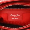 Dior  Lady Dior handbag  in red leather cannage - Detail D2 thumbnail