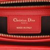 Dior  Lady Dior handbag  in red leather cannage - Detail D2 thumbnail
