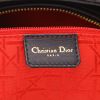Dior  Lady Dior large model  handbag  in black leather cannage - Detail D2 thumbnail