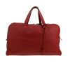 Bolsa de viaje Hermès  Victoria - Travel Bag en cuero togo color burdeos - 360 thumbnail