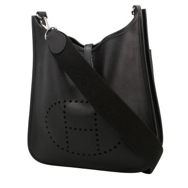Bolso bandolera Hermès  Evelyne en cuero epsom negro