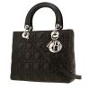 Dior  Lady Dior handbag  in black leather cannage - 00pp thumbnail
