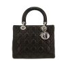 Dior  Lady Dior handbag  in black leather cannage - 360 thumbnail