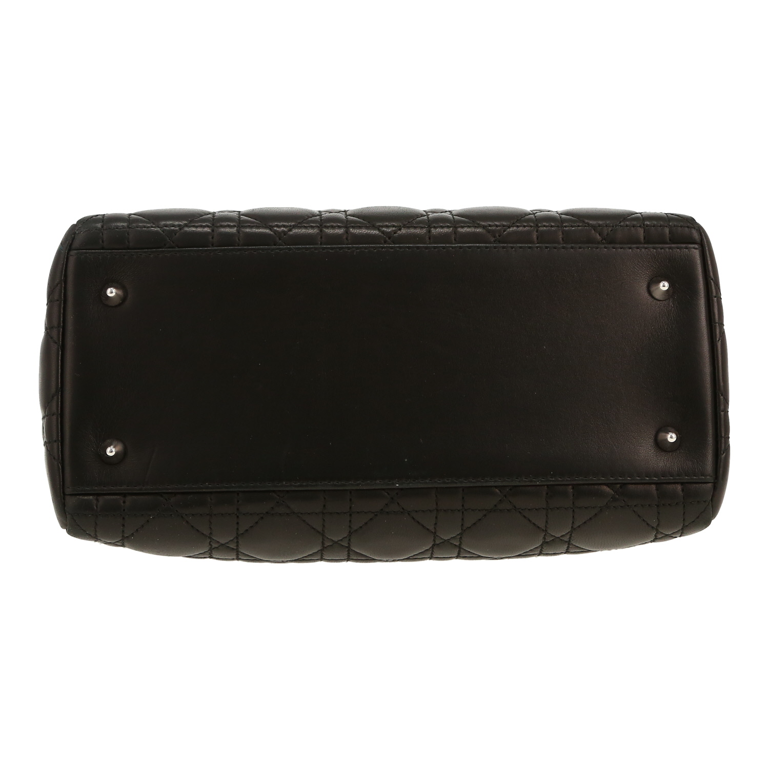 Borsa Dior  Lady Dior in pelle cannage nera - Detail D1