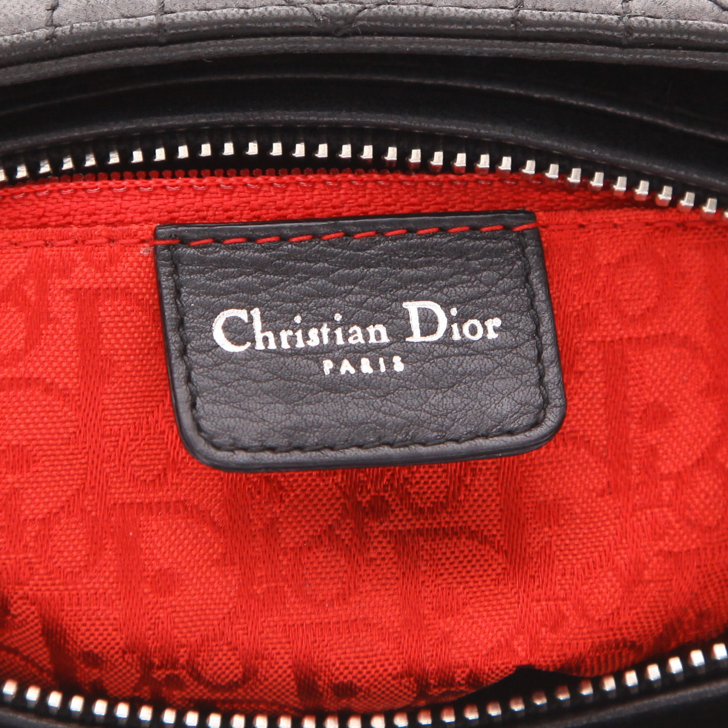 Borsa Dior  Lady Dior in pelle cannage nera - Detail D2