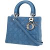 Sac à main Dior  Lady Dior en cuir cannage bleu - 00pp thumbnail