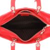 Dior  Lady Dior handbag  in red leather cannage - Detail D3 thumbnail