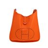 Sac bandoulière Hermès  Evelyne en cuir epsom orange - 360 thumbnail
