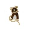 Broche Van Cleef 
Arpels Lucky Animal Tigre en or jaune, quartz oeil-de-tigre, nacre et onyx - 360 thumbnail