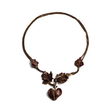 Claude Lalanne (1925-2019), 'Groseille leaf' necklace - circa 1985 - Unique piece