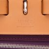 Hermès Herbag bag worn on the shoulder or carried in the hand in purple canvas  and Hunter cowhide - Detail D2 thumbnail