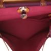 Hermès Herbag bag worn on the shoulder or carried in the hand in purple canvas  and Hunter cowhide - Detail D3 thumbnail