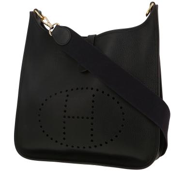 Borsa a tracolla Hermès  Evelyne in pelle Ardenne nera