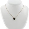 Collana Van Cleef 
Arpels Vintage Alhambra in oro giallo e onice - 360 thumbnail