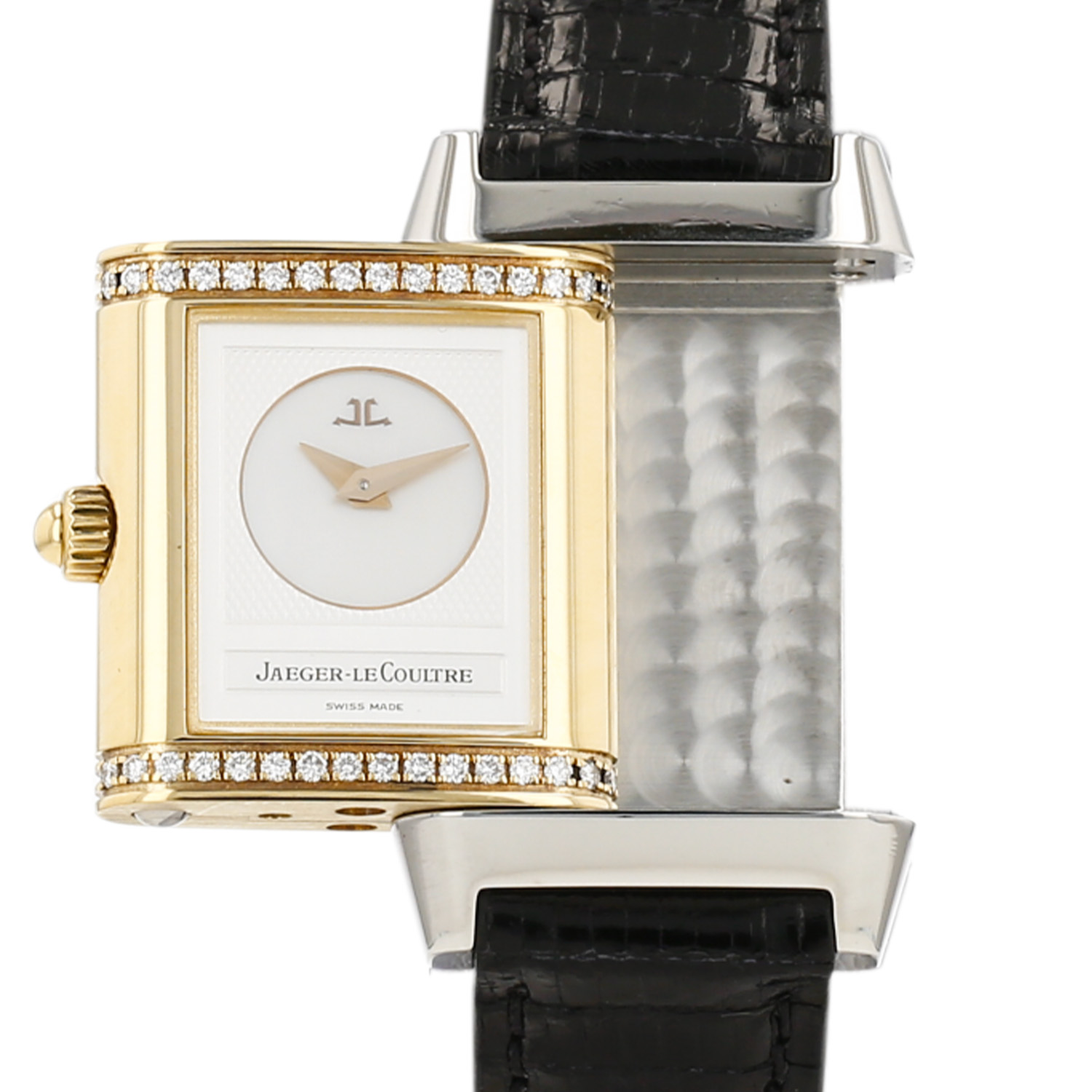 Montre Jaeger-LeCoultre Reverso-Duetto en or et acier Ref: Jaeger Lecoultre - 266544  Vers 2000 - Detail D3