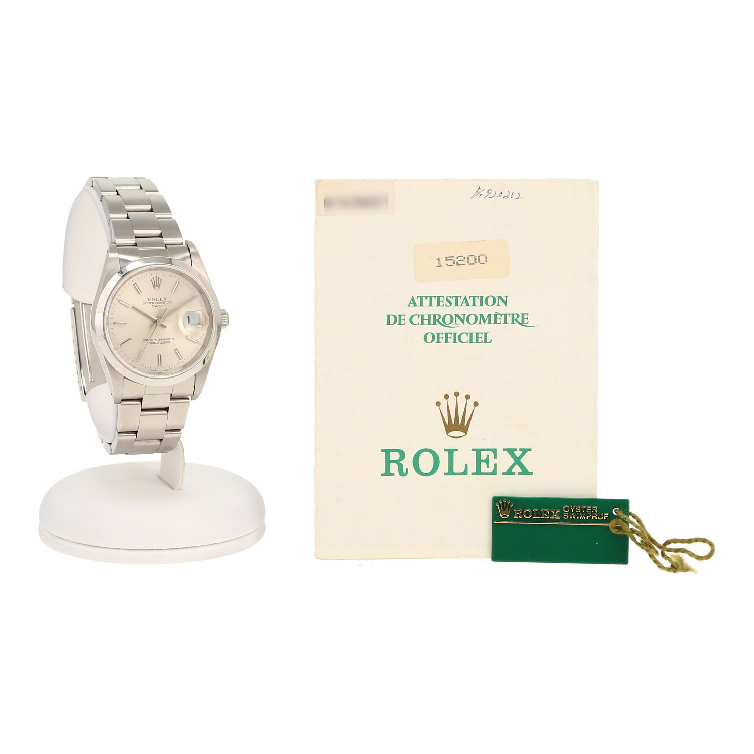 Rolex Oyster Perpetual Date  in stainless steel Ref: Rolex - 15200  Circa 1991