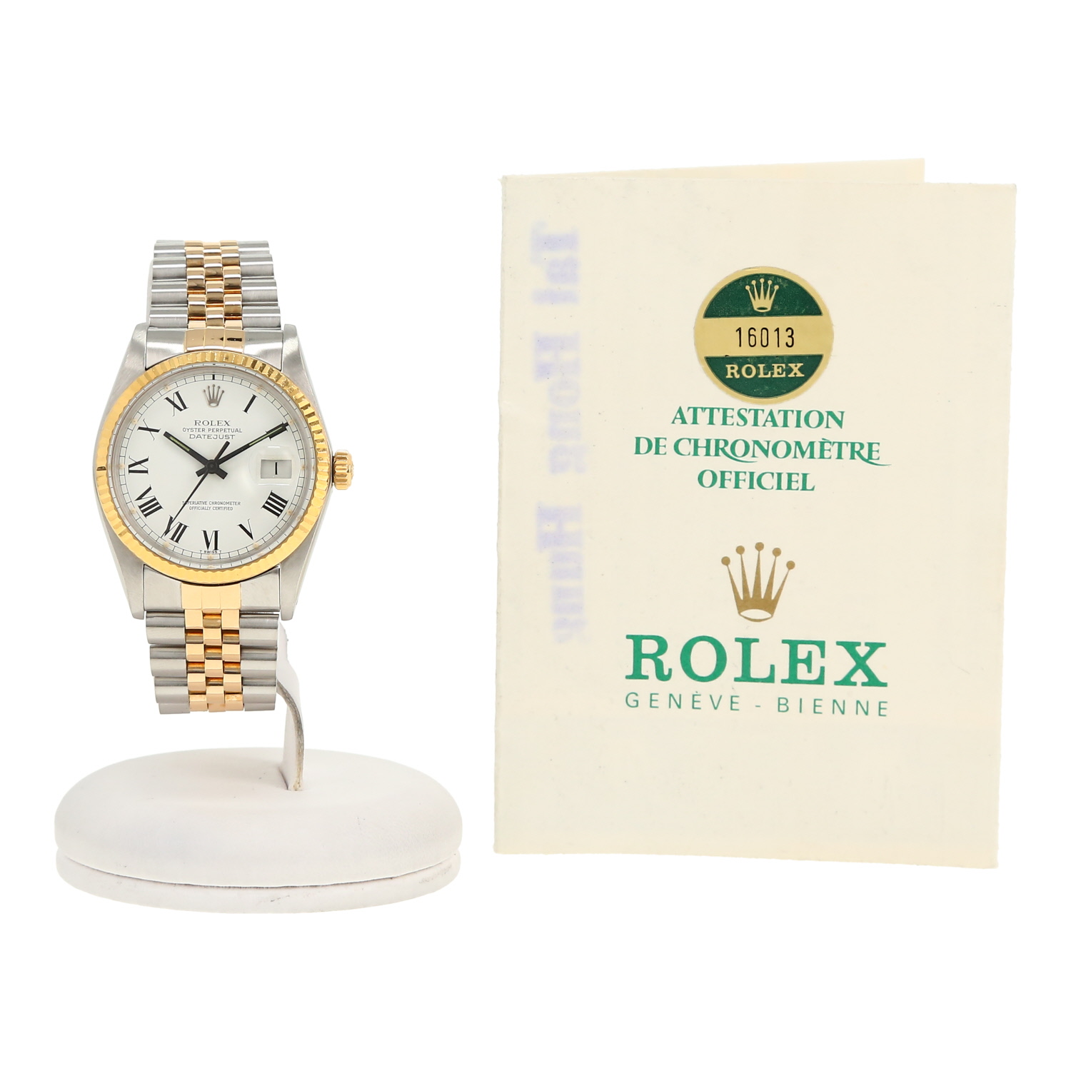 Rolex Datejust "Buckley" in gold and stainless steel Ref: Rolex - 16013  Circa 1984