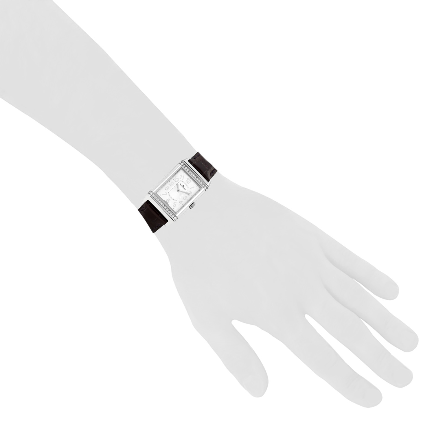 Orologio Jaeger-LeCoultre Reverso-Joaillerie in acciaio Ref: Jaeger-LeCoultre - 268.8.86  Circa 2010 - Detail D1