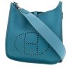 Sac bandoulière Hermès  Evelyne en cuir togo bleu-jean - 00pp thumbnail