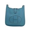 Sac bandoulière Hermès  Evelyne en cuir togo bleu-jean - 360 thumbnail