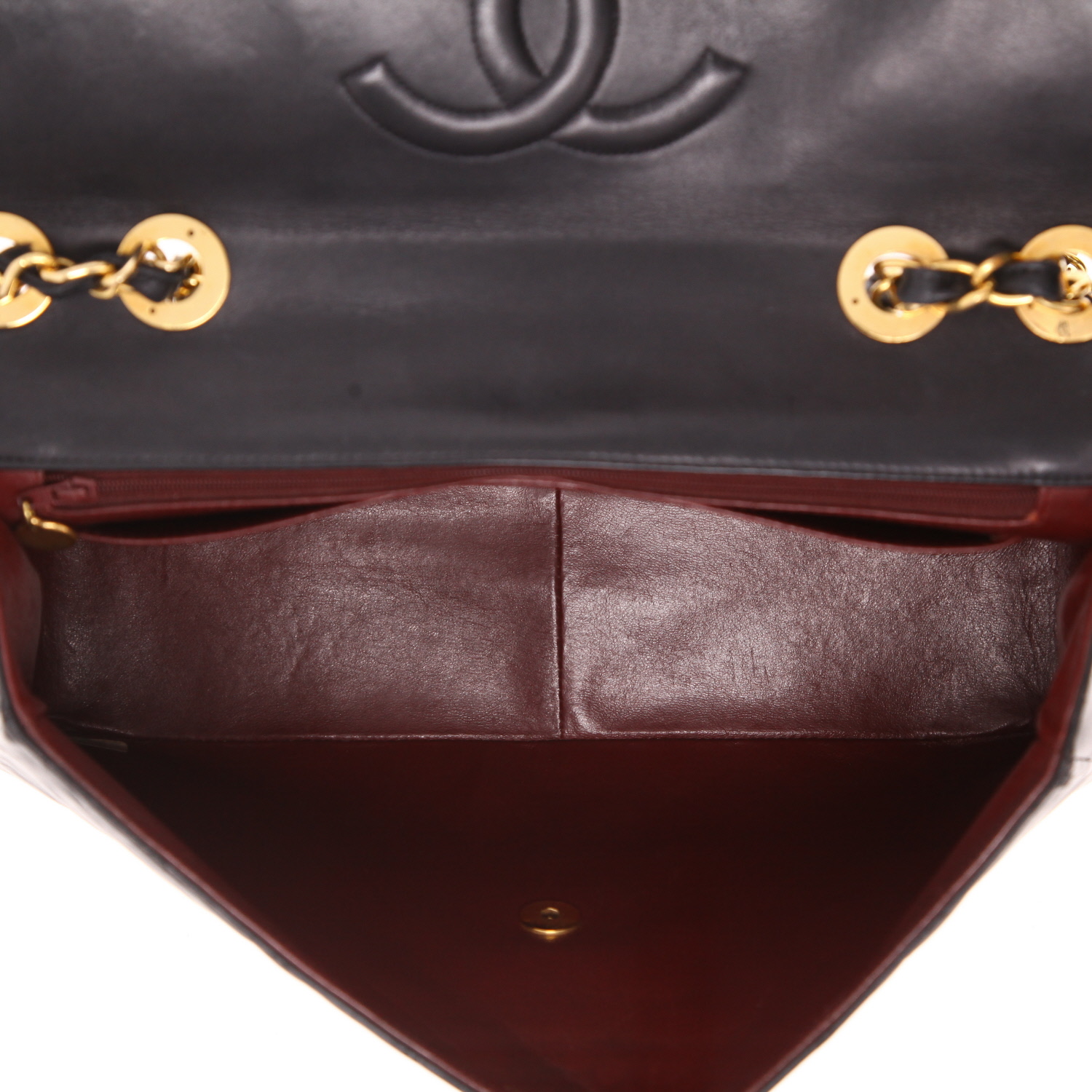 Borsa a tracolla Chanel  Timeless Maxi Jumbo in pelle trapuntata nera - Detail D3