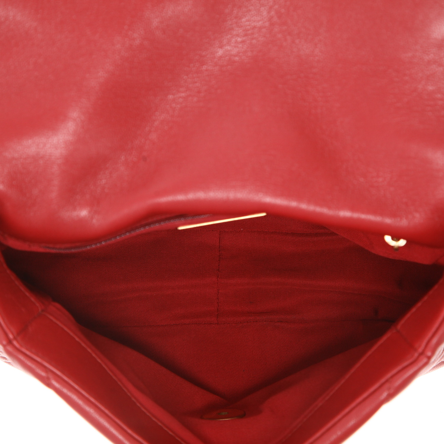 Borsa a tracolla Chanel  19 in pelle trapuntata bordeaux - Detail D3