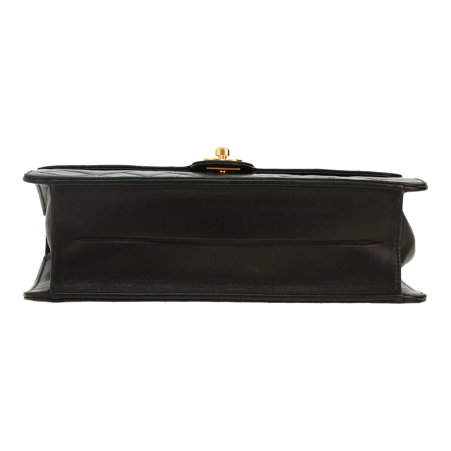 Chanel  Timeless shoulder bag  in black quilted leather - Detail D1