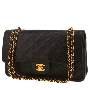 Sac à main Chanel  Timeless Classic en cuir matelassé noir