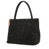 Sac à main Chanel  Medaillon en cuir grainé matelassé noir - 00pp thumbnail