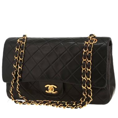Chanel  Timeless Classic handbag  in black quilted leather