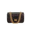 Chanel  Mini 2.55 mini  shoulder bag  in black leather - 360 thumbnail